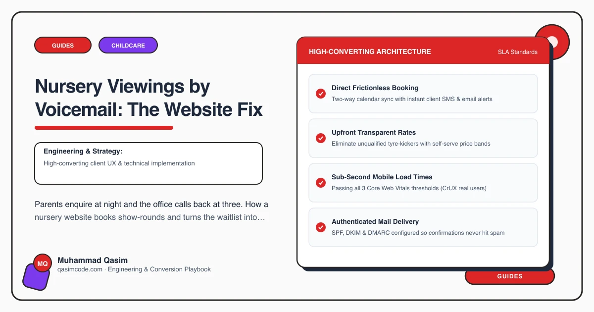 Nursery Viewings by Voicemail: The Website Fix