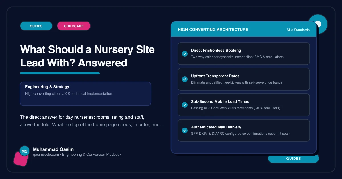 What Should a Nursery Site Lead With? Answered
