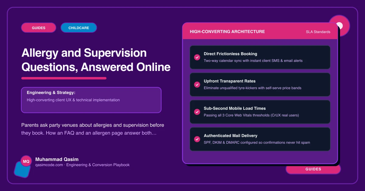 Allergy and Supervision Questions, Answered Online