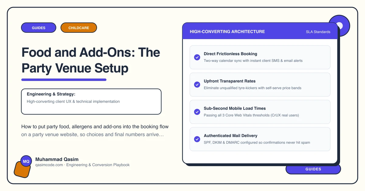 Food and Add-Ons: The Party Venue Setup