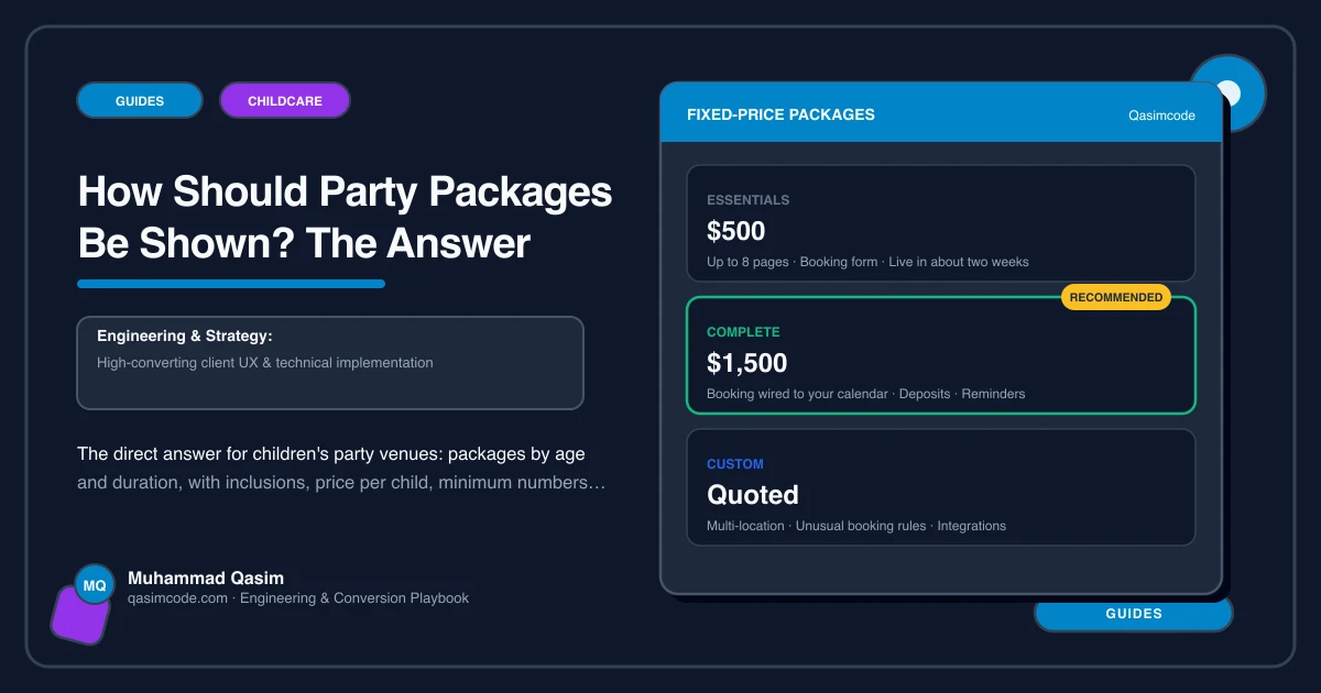 How Should Party Packages Be Shown? The Answer