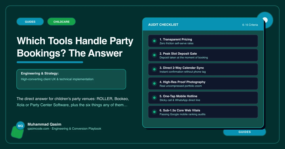 Which Tools Handle Party Bookings? The Answer