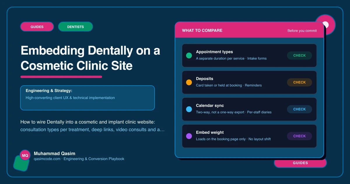 Embedding Dentally on a Cosmetic Clinic Site