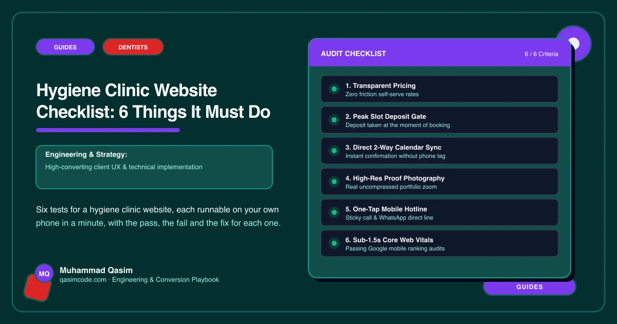 Hygiene Clinic Website Checklist: 6 Things It Must Do