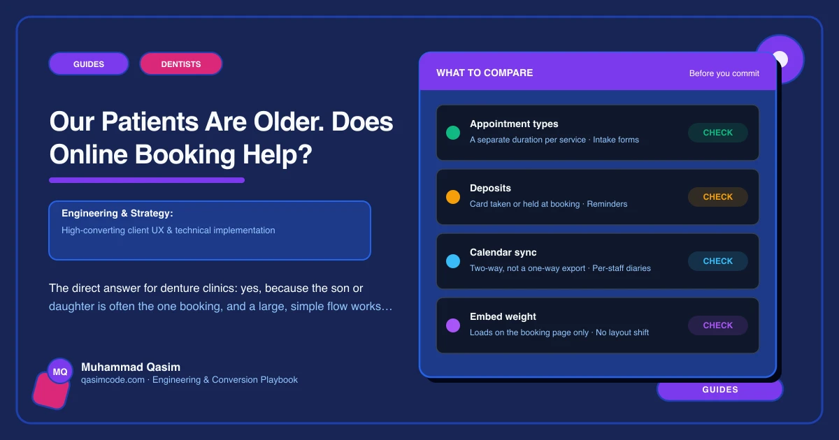 Our Patients Are Older. Does Online Booking Help?