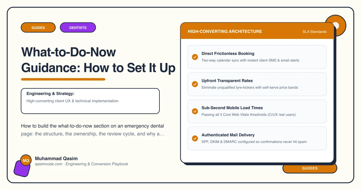 What-to-Do-Now Guidance: How to Set It Up