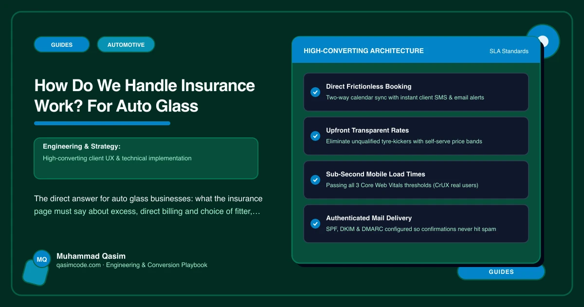 How Do We Handle Insurance Work? For Auto Glass