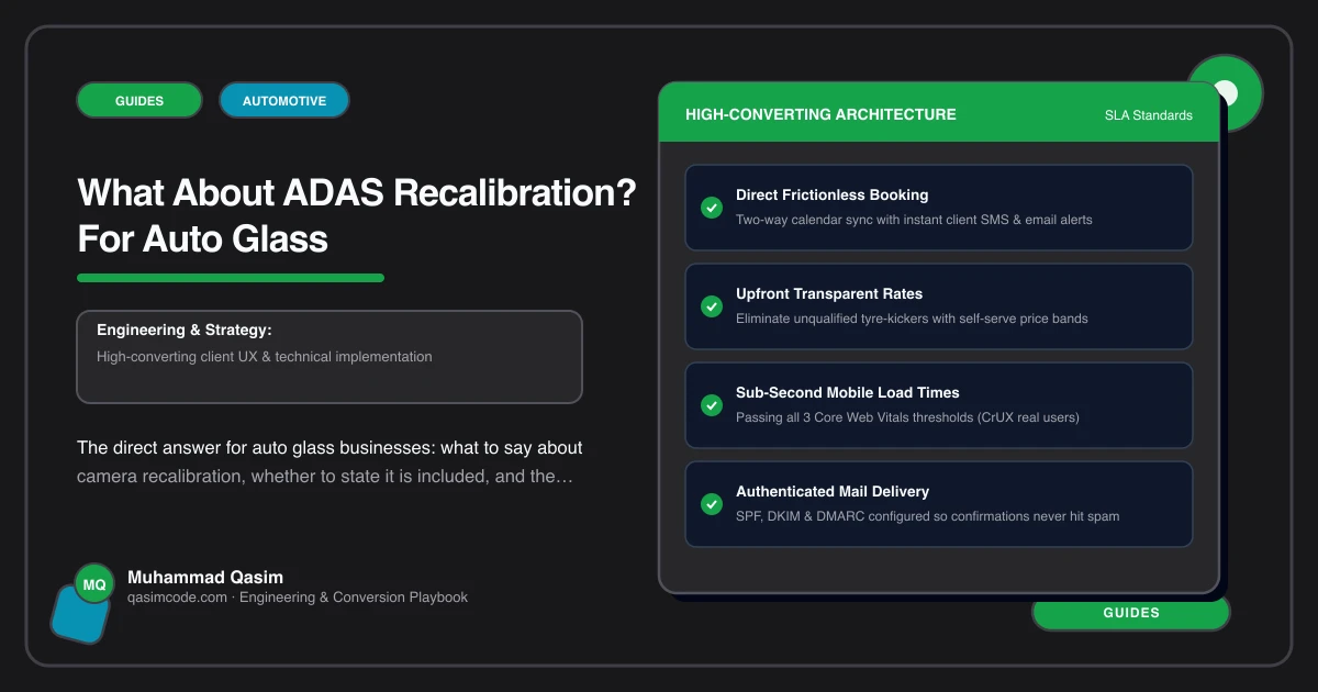 What About ADAS Recalibration? For Auto Glass
