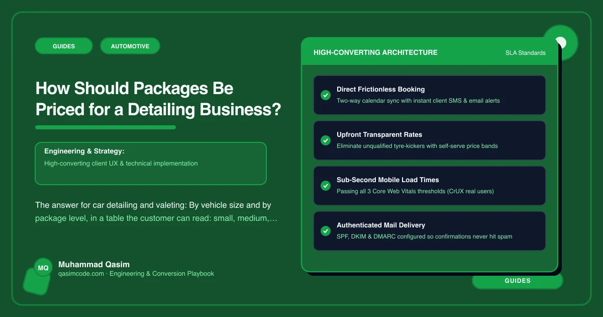 How Should Packages Be Priced for a Detailing Business?