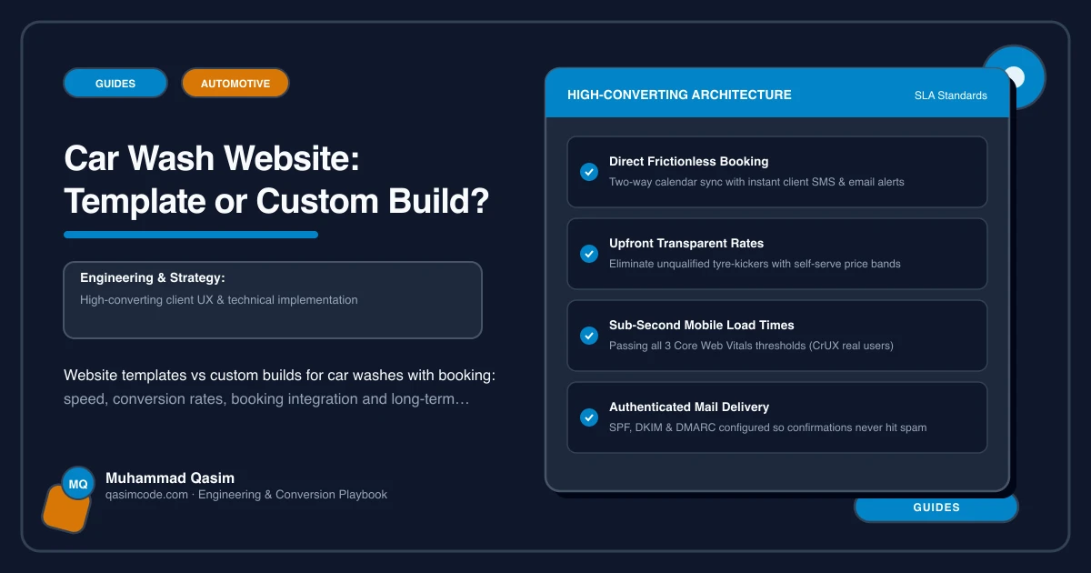 Car Wash Website: Template or Custom Build?