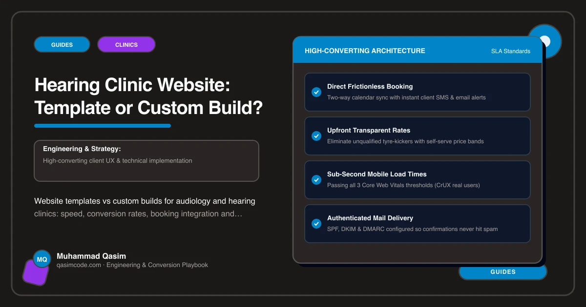 Hearing Clinic Website: Template or Custom Build?
