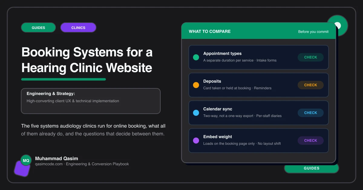 Booking Systems for a Hearing Clinic Website