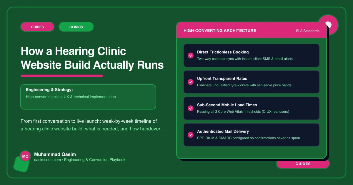 How a Hearing Clinic Website Build Actually Runs