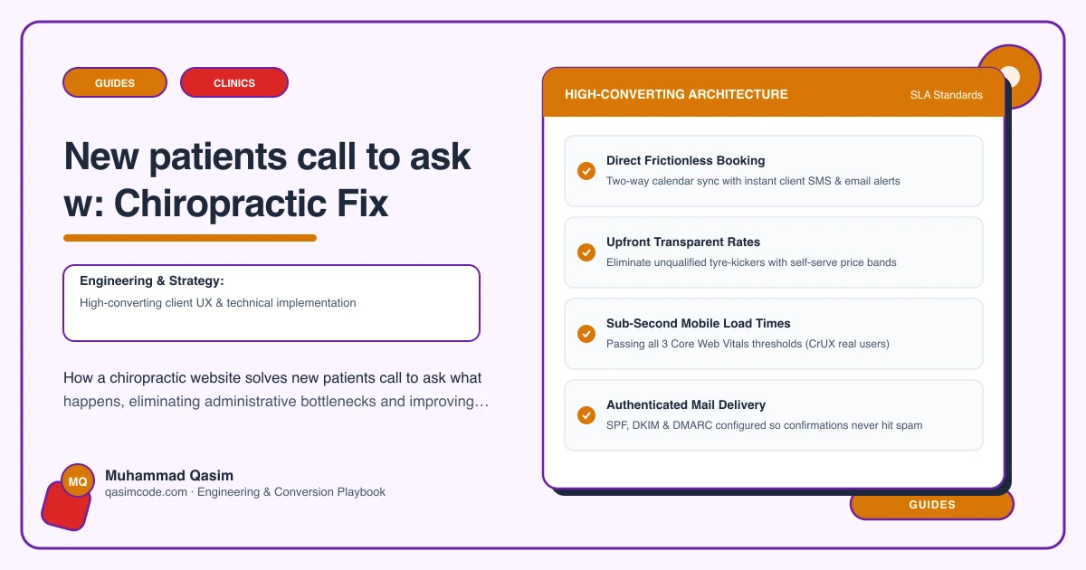 New patients call to ask w: Chiropractic Fix
