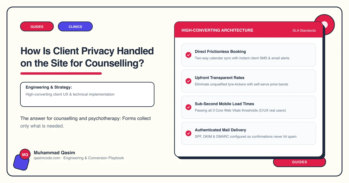 How Is Client Privacy Handled on the Site for Counselling?
