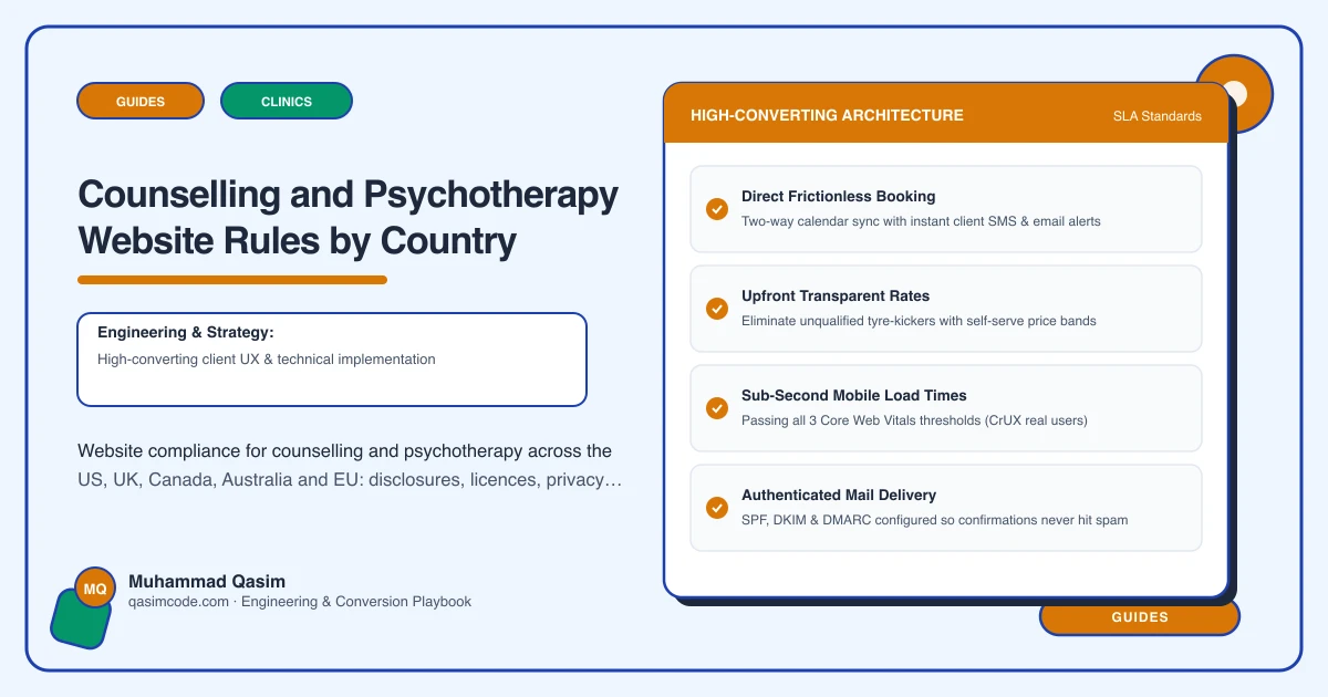 Counselling and Psychotherapy Website Rules by Country