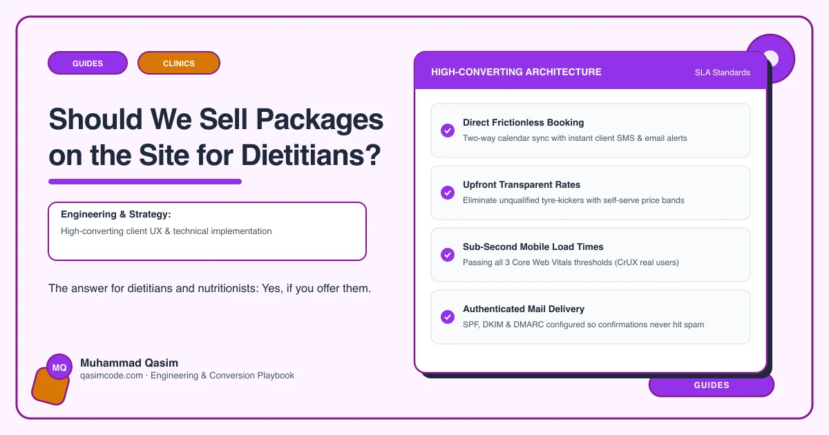 Should We Sell Packages on the Site for Dietitians?