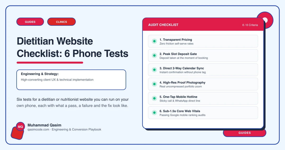 Dietitian Website Checklist: 6 Phone Tests