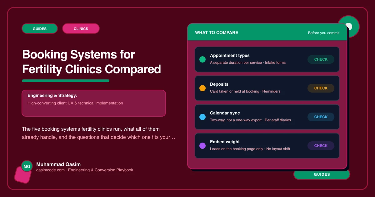 Booking Systems for Fertility Clinics Compared