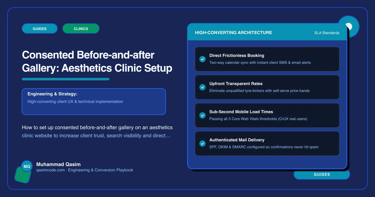 Consented Before-and-after Gallery: Aesthetics Clinic Setup
