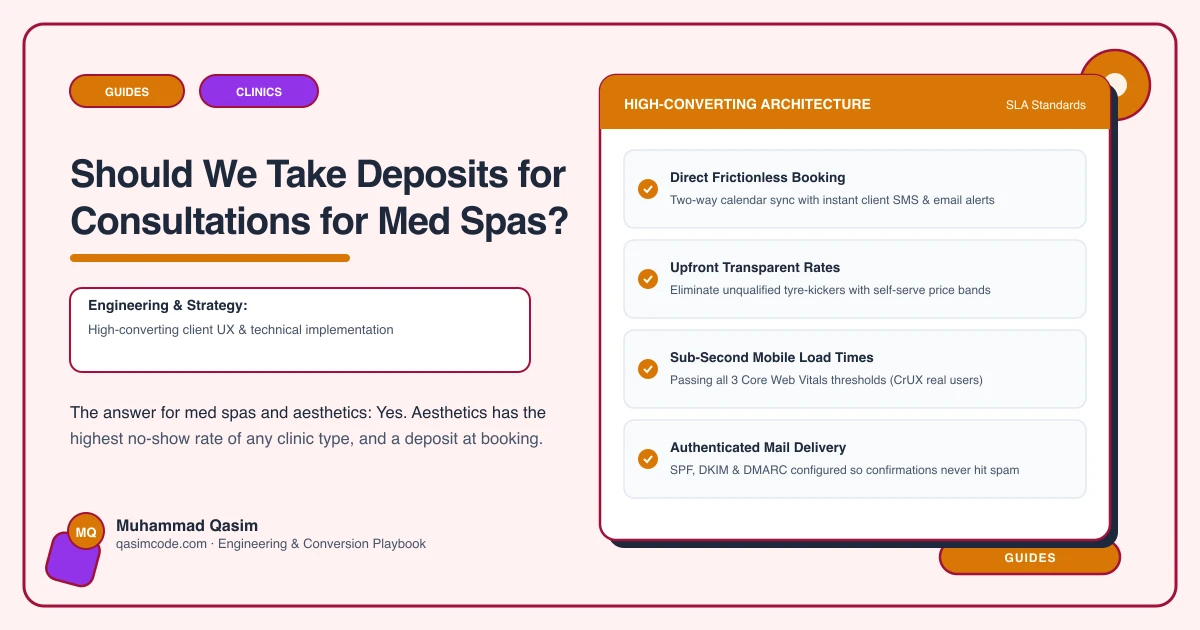 Should We Take Deposits for Consultations for Med Spas?
