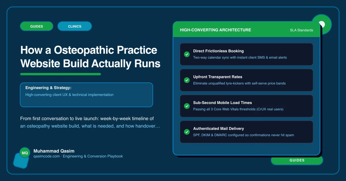 How a Osteopathic Practice Website Build Actually Runs