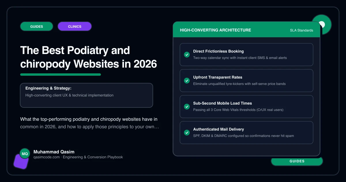 The Best Podiatry and chiropody Websites in 2026