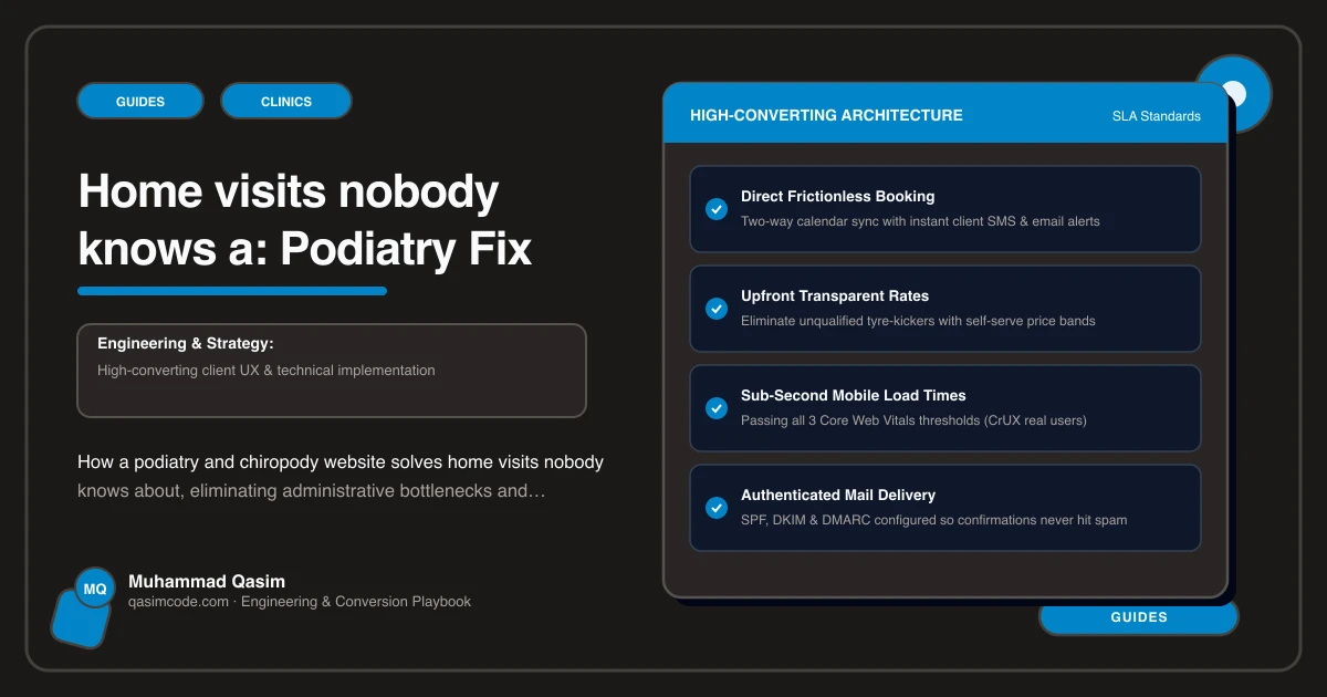 Home visits nobody knows a: Podiatry Fix