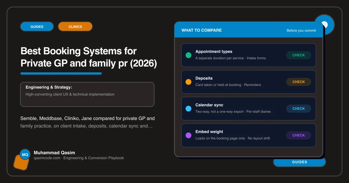 Best Booking Systems for Private GP and family pr (2026)