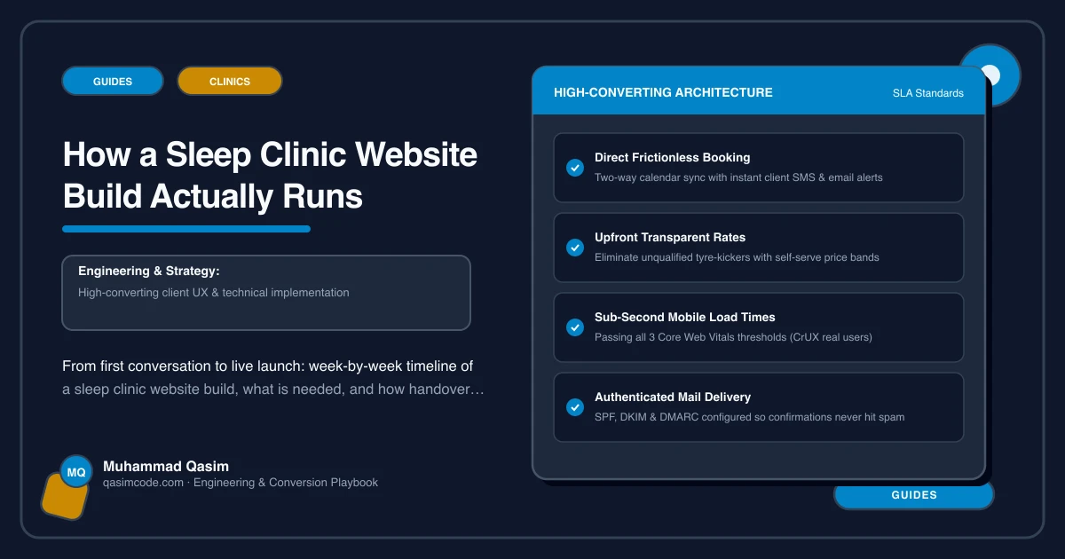 How a Sleep Clinic Website Build Actually Runs