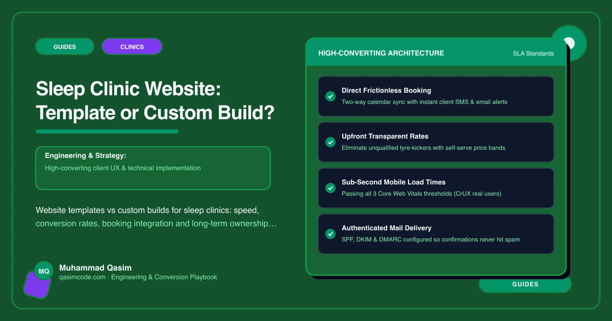 Sleep Clinic Website: Template or Custom Build?