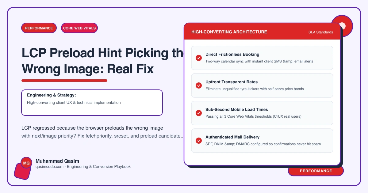 LCP Preload Hint Picking the Wrong Image: Real Fix