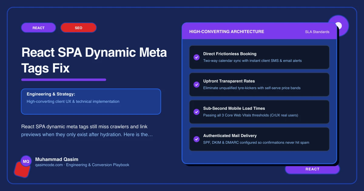 React SPA Dynamic Meta Tags Fix