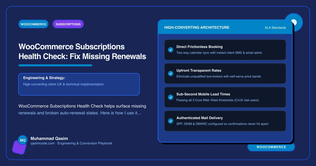 WooCommerce Subscriptions Health Check: Fix Missing Renewals