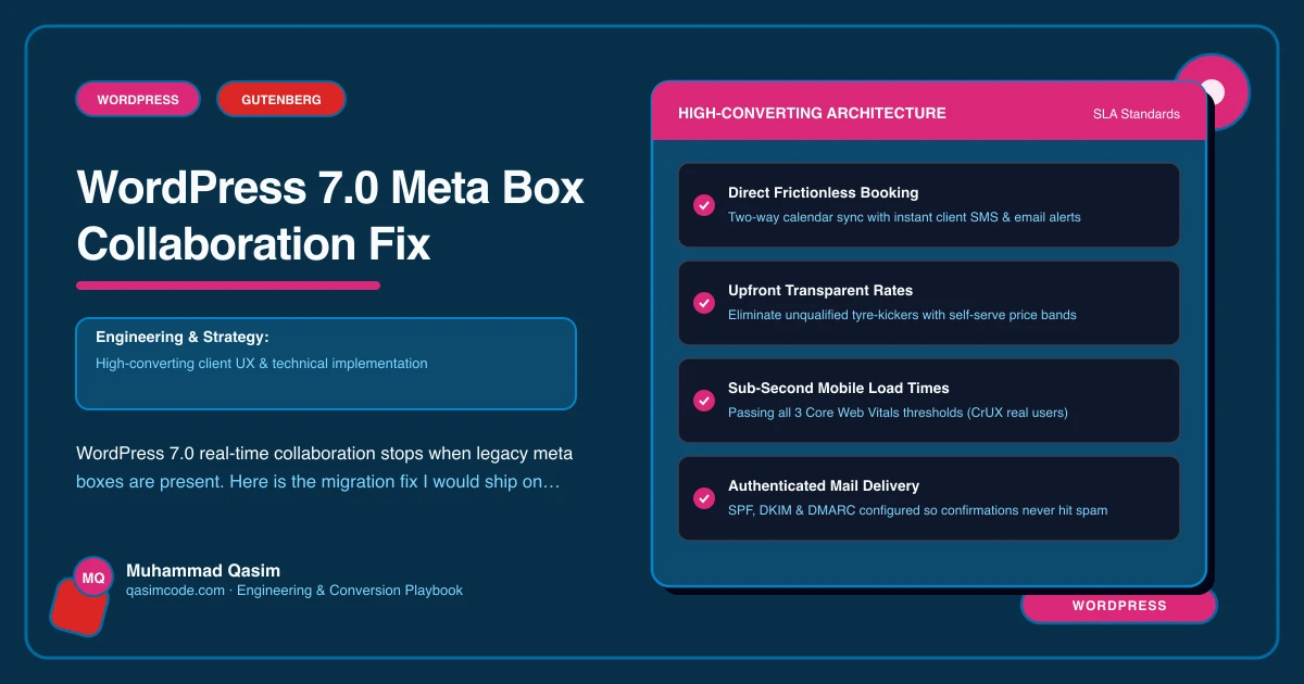 WordPress 7.0 Meta Box Collaboration Fix