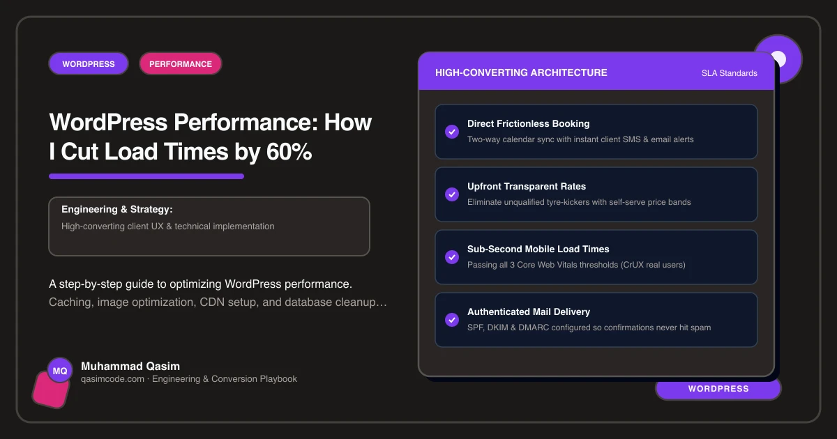 WordPress Performance: How I Cut Load Times by 60%